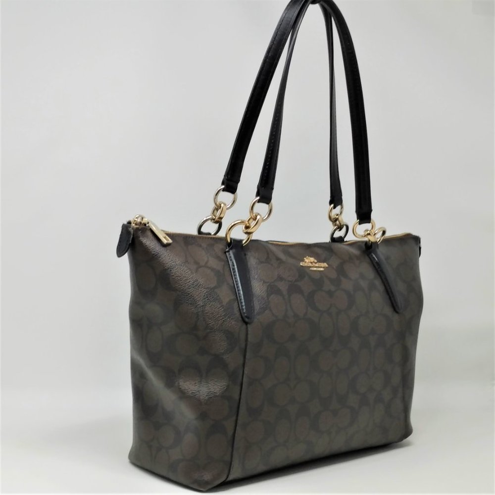 Coach Ava Signature Logo Shoulder Bag Tote F58318